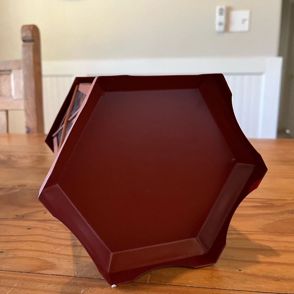 Rustic Red Lantern - Picture 7 of 9
